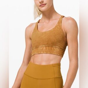 Lululemon Energy Bra Long Line Ice Dye - Ice Wash Spiced Bronze